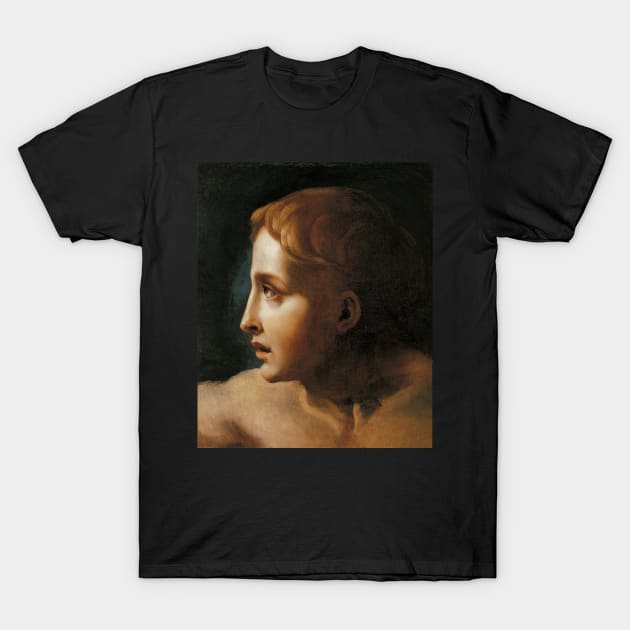 Study of the Head of a Youth - Théodore Géricault T-Shirt by themasters